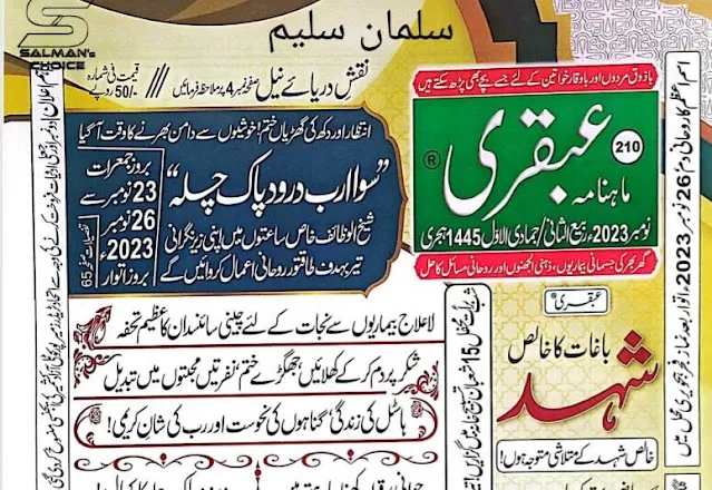 Ubqari Magazine November 2023 Latest Edition